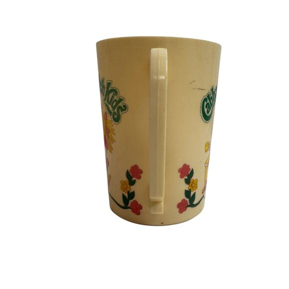 Vintage CABBAGE PATCH KIDS Doll Tea Set Plastic Pitcher 1984 Ivory Green Pink - Picture 2 of 9